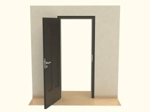 wooden door d14 3D Model
