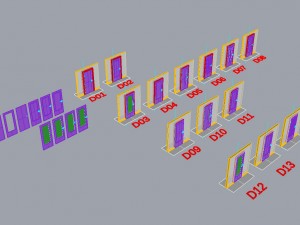 door set Modèle 3D
