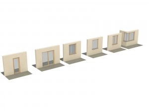 wooden windows for viz 3D Model