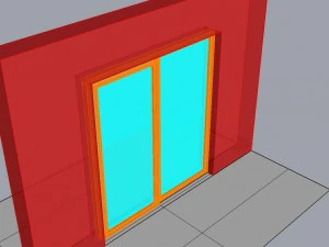 wooden windows for viz 3D Model