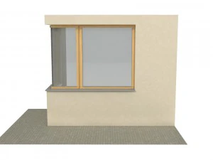 wooden windows for viz 3D Model