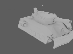 未来的な戦車 3Dモデル