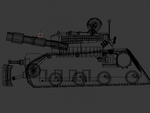 futuristic tank 3D Modell
