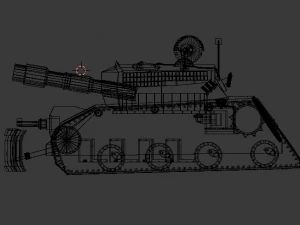 futuristic tank 3D Model