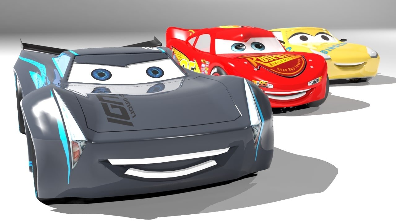 3D model Lightning McQueen 3D model VR / AR / low-poly