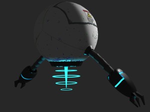 sci fi high quality drone Modelo 3D