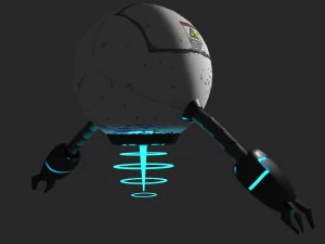 sci fi high quality drone 3D Model