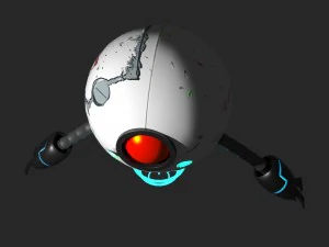 sci fi high quality drone 3D Model