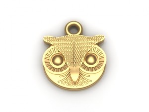 owl pendant Model 3D