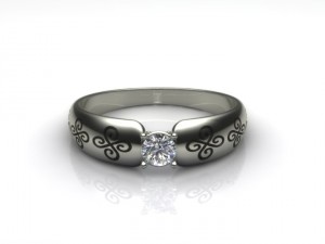 engagement ring 3D Model
