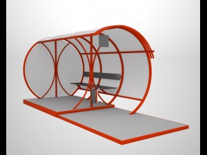 bus stop Modèle 3D