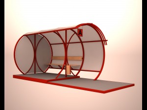 bus stop Modelo 3D