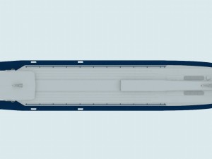 river passenger ship zarya Model 3D