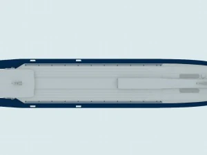 river passenger ship zarya 3D Model