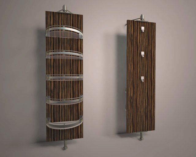 the swivel mirror with shelves 3D Модель .c4d .max .obj .3ds .fbx .stl .blend