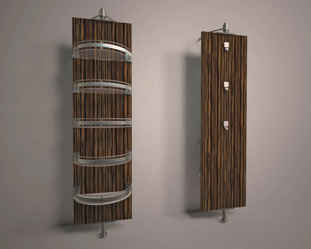 the swivel mirror with shelves 3D Model .c4d .max .obj .3ds .fbx .stl .blend 