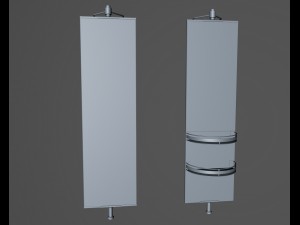 the swivel mirror with shelves 3D Модель