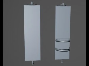 the swivel mirror with shelves 3D Model