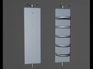 the swivel mirror with shelves 3D Model