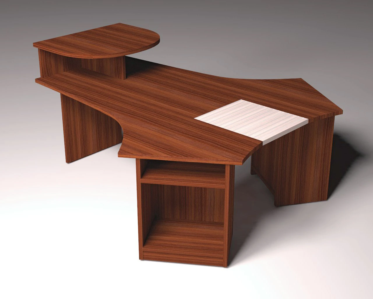 table de bureau Modèle 3D .c4d .max .obj .3ds .fbx .stl .blend 