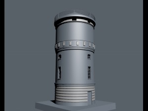 the old water tower 3D 模型