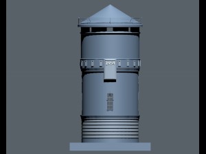 the old water tower Modello 3D