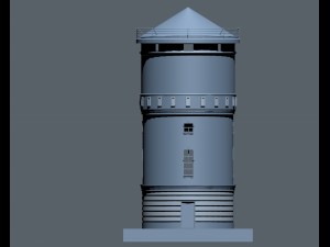 the old water tower Modello 3D