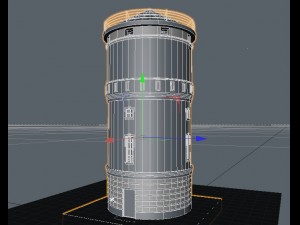 the old water tower Modello 3D