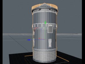 the old water tower Modello 3D