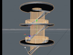 the old water tower Modello 3D