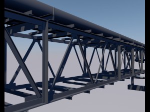 the old pipe welded from metal 3Dモデル