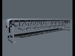 the old pipe welded from metal 3Dモデル