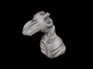 bird-like monster head 3D Model