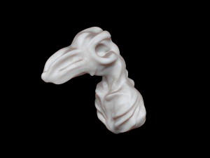 bird-like monster head 3D-Modell