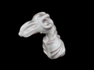 bird-like monster head 3D Model