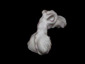 bird-like monster head 3D-Modell