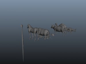 3d lowpolygon animals models v1 3D Model