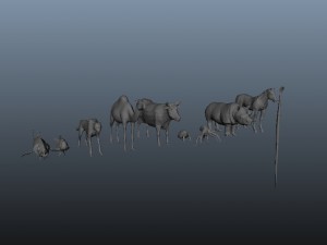 3d lowpolygon animals models v1 3D Model