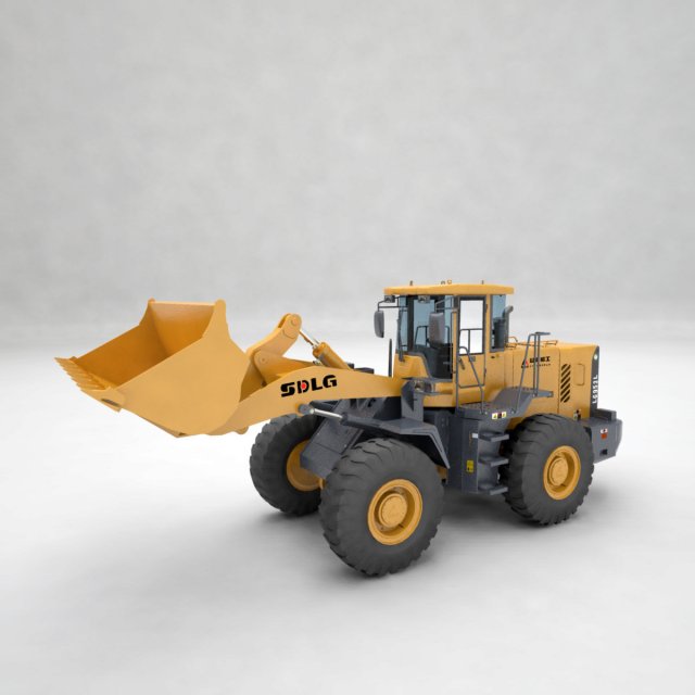 Bulldozers model Model 3D .c4d .max .obj .3ds .fbx .stl .blend 