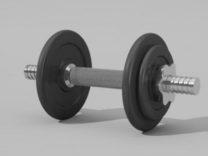 realistic dumbbell Modèle 3D