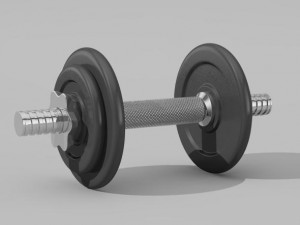 realistic dumbbell 3D 模型