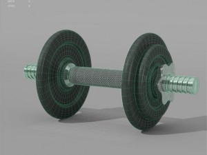 realistic dumbbell 3D 模型