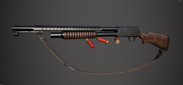 PBR Stevens Model 520-30 3D Model .c4d .max .obj .3ds .fbx .stl .blend 