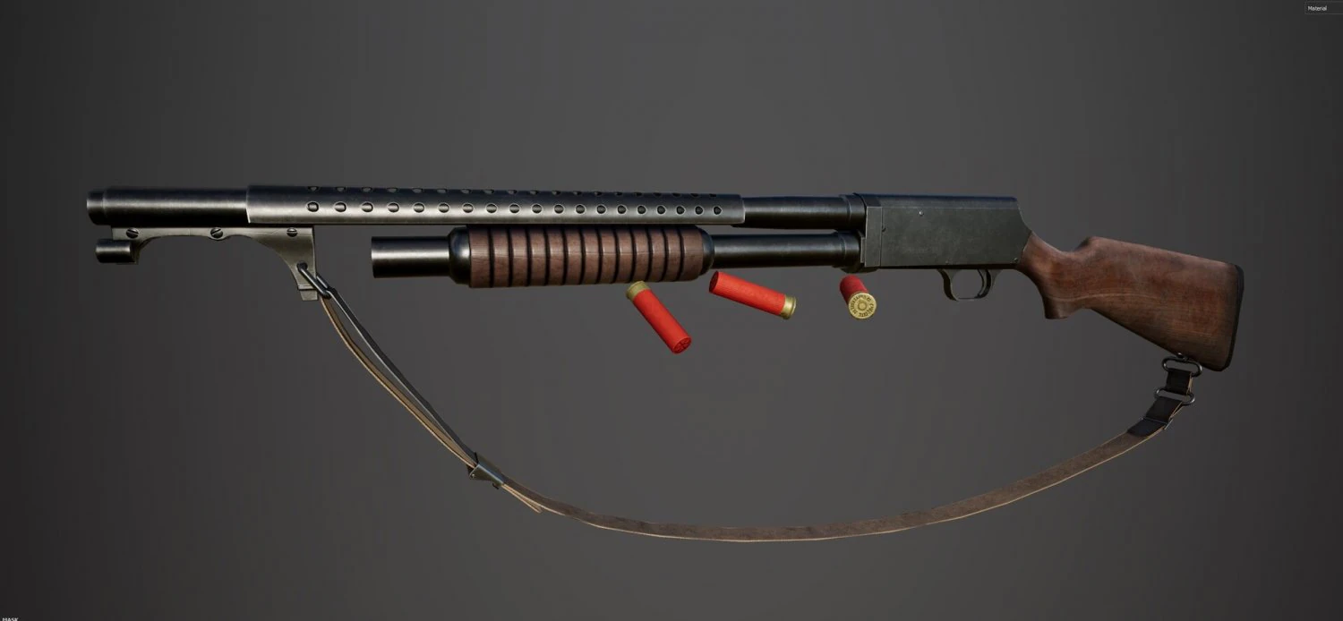 PBR Stevens Model 520-30 3D Model .c4d .max .obj .3ds .fbx .stl .blend 