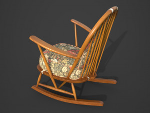 PBR Ercol Rocking Chairs 3D Модель