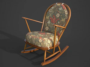PBR Ercol Rocking Chairs 3D Model