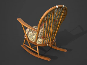PBR Ercol Rocking Chairs 3D Model