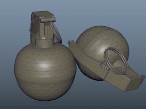 PBR M67 Grenade - Low Poly 3D Model