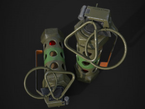 PBR M84 Stun Grenade 3D Модель