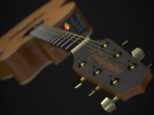 PBR Takamine-ED05SC 3D मॉडल